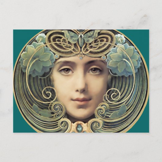 Feminine  Nouveau Beauty Briefkaart (Voorkant)