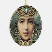 Feminine Nouveau  Beauty Keramisch Ornament (Rechts)