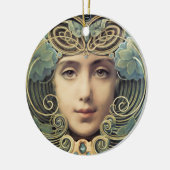Feminine Nouveau  Beauty Keramisch Ornament (Links)