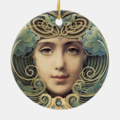 Feminine Nouveau  Beauty Keramisch Ornament (Achterkant)