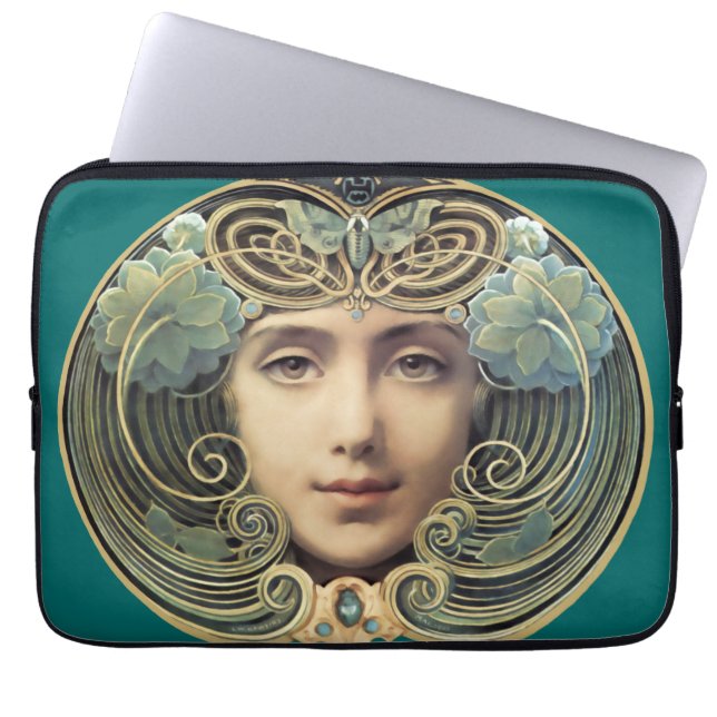 Feminine Nouveau  Beauty Laptop Sleeve (Voorkant)
