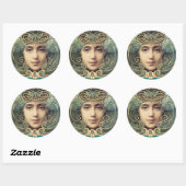 Feminine Nouveau  Beauty Ronde Sticker (Vel)