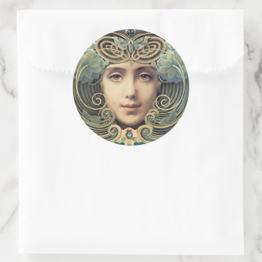 Feminine Nouveau  Beauty Ronde Sticker (Tas)