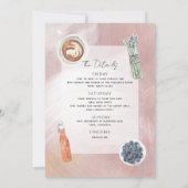 Feminine Outfit Bachelorette Weekend Itinerary Kaart (Achterkant)