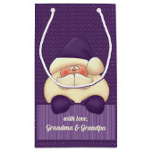 Feminine Paarse kerstkerstkerstkerstnamen Klein Cadeauzakje (Achterkant)