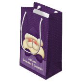 Feminine Paarse kerstkerstkerstkerstnamen Klein Cadeauzakje (Achterkant Gekanteld)