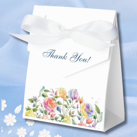 Feminine Pink Bright Floral Rozen Vrijgezellenfees Bedankdoosjes