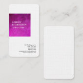 Feminine Pink Modern Professional Minimalist Visitekaartje (Voorkant / Achterkant)