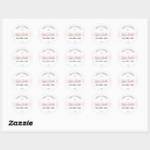 Feminine Pink Script Logo Lash Extensions Cleanser Ronde Sticker (Vel)