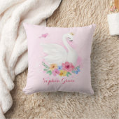 Feminine Pink Swan Princess Nursery Decoration Kussen (Deken)