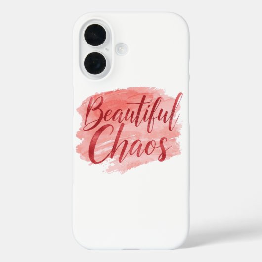Feminine Pink Watercolor Beautiful Chaos Case-Mate iPhone Case (Achterkant)