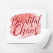 Feminine Pink Watercolor Beautiful Chaos Muismat (Met muis)