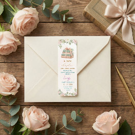  Feminine  pink watercolor floral return address Etiket