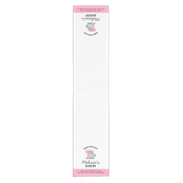 Feminine Pink Whisk Bakery Craft Market Korte Tafelloper