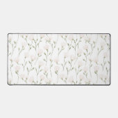 Feminine Pretty Blush Pink Flowers Bureaumat (Voorkant)