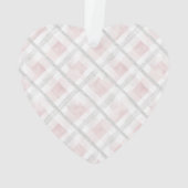 Feminine Pretty Blush Pink Flowers Christmas Ornament (achterkant)