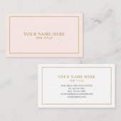 Feminine Professional-visitekaartje Visitekaartje (Voorkant / Achterkant)