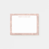 Feminine Roos Gold Bokeh Pattern Name Sjabloon Post-it® Notes (Voorkant)