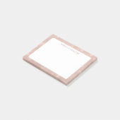 Feminine Roos Gold Bokeh Pattern Name Sjabloon Post-it® Notes (Schuin)