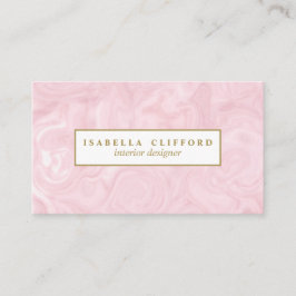 Feminine roos goudmarmer | volgende benoeming afsprakenkaartje