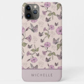 Feminine Roze botanische wilde bloemen Case-Mate iPhone Case (Achterkant)