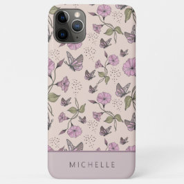  Feminine Roze botanische wilde bloemen Case-Mate iPhone Case