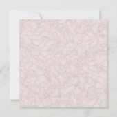 Feminine roze rozen 80e verjaardag kaart (Achterkant)