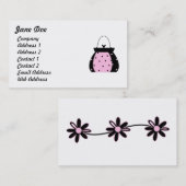 Feminine Roze Visitekaartjes (Voorkant / Achterkant)