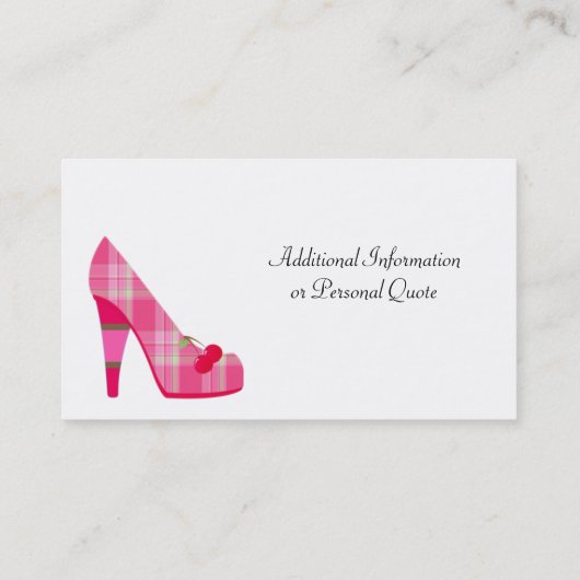 Feminine Roze Visitekaartjes (Achterkant)