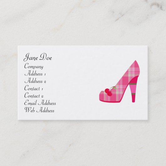 Feminine Roze Visitekaartjes (Voorkant)