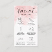 Feminine roze Waterverf na behandeling Visitekaartje (Voorkant)