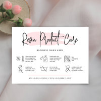 Feminine Roze Waterverf Resin Product Care Guide