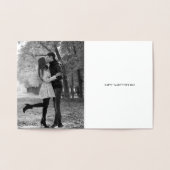 Feminine Rozen Hart Cluster Valentijnsdag Kaart (Binnen)