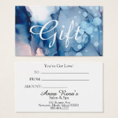 *~* Feminine Salon & Spa Chic Abstract Artistic Visitekaartje (Voorkant /achterkant)