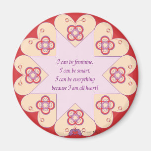 Feminine, Smart, All Heart—HeartStar(TM) magnet