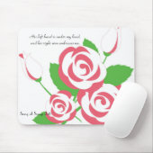 Feminine Soft Roos Mousepad Muismat (Met muis)