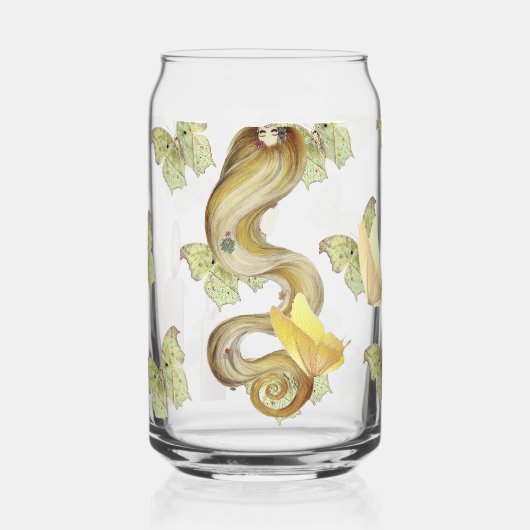 Feminine Spring Glass – Soft Pastel Blikvorm Glas (Voorkant)