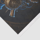 Feminine steampunk woman v15 tissue paper Decoupag Tissuepapier (Detail)