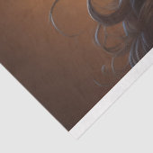 Feminine steampunk woman v9 tissue paper Decoupage Tissuepapier (Detail)