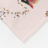 Feminine Surrealism in Warm Tones Fleece Deken (Hoek)