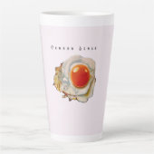 Feminine Surrealism in Warm Tones Latte Mok (Voorkant)