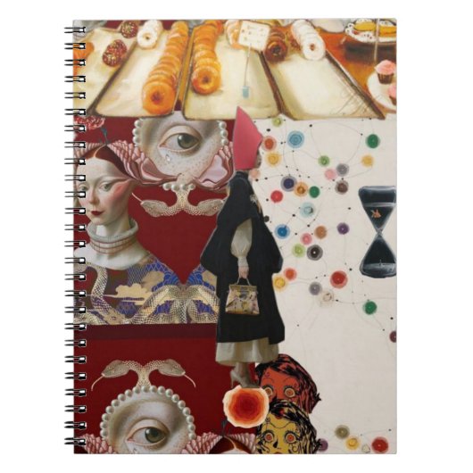 Feminine Surrealism in Warm Tones Notitieboek (Voorkant)