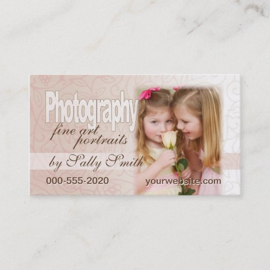 Feminine Swirls Visitekaartje (Voorkant)