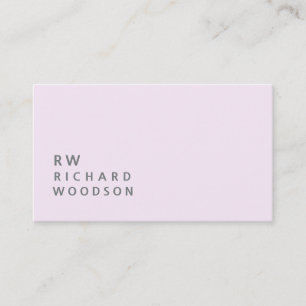 Feminine Trendy Soft Bleek Baby Roze Minimaal Visitekaartje