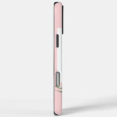 Feminine Tropical Flamingo met Monogram Case-Mate iPhone Case (Achterkant / Rechts)