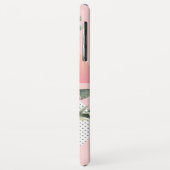 Feminine Tropical Flamingo met Monogram Case-Mate iPhone Case (Achterkant/links)