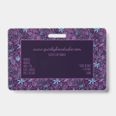 Feminine Tropical Floral Spa Style Mini Bus Badge (Achterkant)