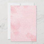 Feminine Virtual Baby shower Blush Pink Gold Rozen Kaart (Achterkant)