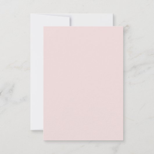 Feminine Waterverf Blush Flowers Weddenschap QR Co RSVP Kaartje (Achterkant)