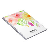 Feminine Waterverf Floral Notitieboek (Rechterzijde)